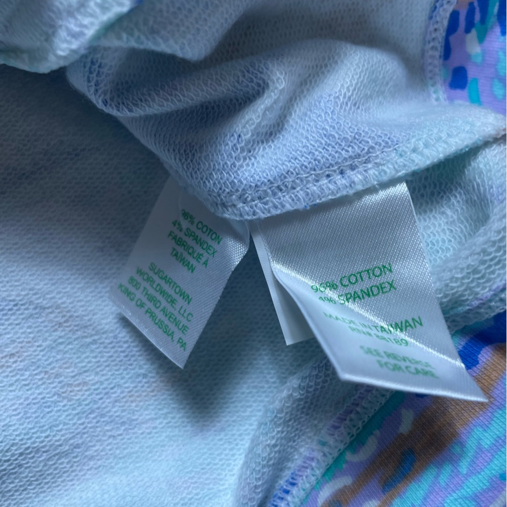 Lilly Pulitzer Skipper Popover Aboat Time Boats Sz Large NWOT Blue Quarter Zip - Picture 9 of 9